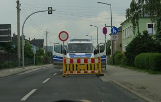 Police car responding to a crisis